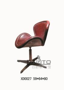 Quality Europe style club leather swivel chair with aluminium shell,#XD0027 wholesale
