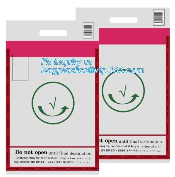 Opaque Tamper Evident Sealing Plastic Bank Money Steb Security Bag / Custom Self Adhesive Plastic Courier Bag, bagease