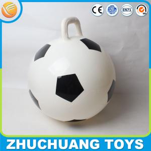 Quality printed pvc jumping foot ball hoppers wholesale