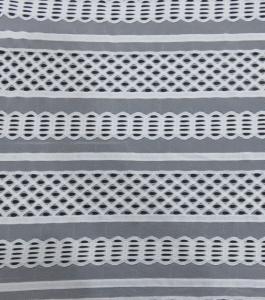 Quality Train tracks Lines Net Cotton Nylon Lace Fabric for garment or Summer Dresses wholesale