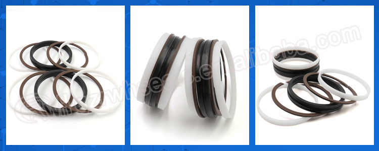 RWH Hydraulic Piston Seal PTFE NBR NCF For Crawler Excavator