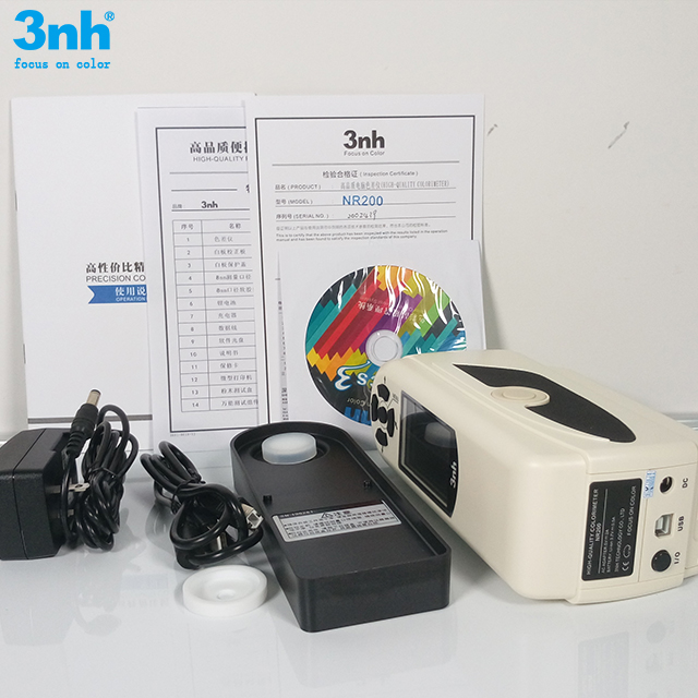 Cheap textile colorimeter d/8 with 8mm measurement aperture for CIE lab delta E value