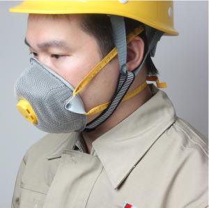Quality N95 FFP2 Anti Dust Respirator Silicone Mask Low Expiratory Resistance With Valve wholesale
