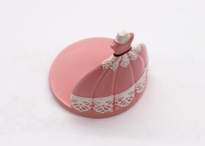 Quality Handmade Ballet Dress Design Pink Napkin Holder , Earthenware Table Napkin Holders wholesale