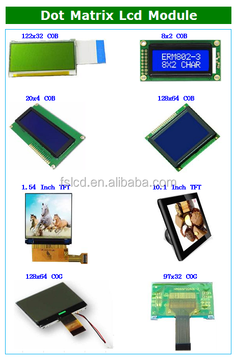 12232 FSTN COG Module 128x32 Graphic LCD Display Small Size