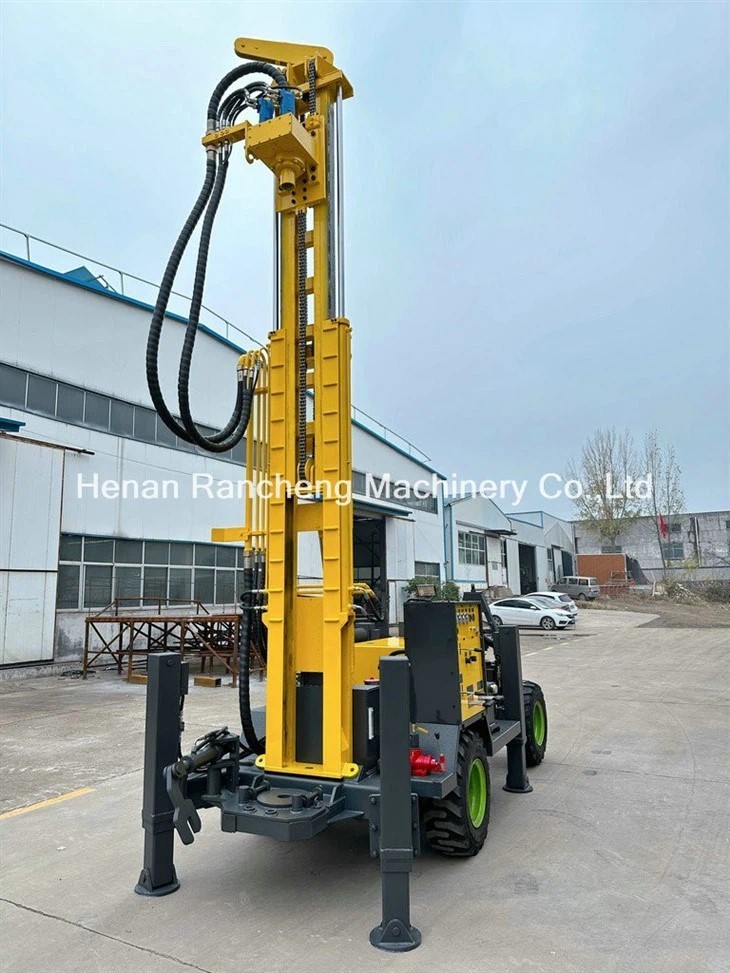 220m Water Well Drilling Rig With 65KW Quanchai Engine And 13T Lifting Force