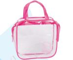 0.25mm AZO Free PVC Plastic Pouch bag Transparent Travel EVA BSCI