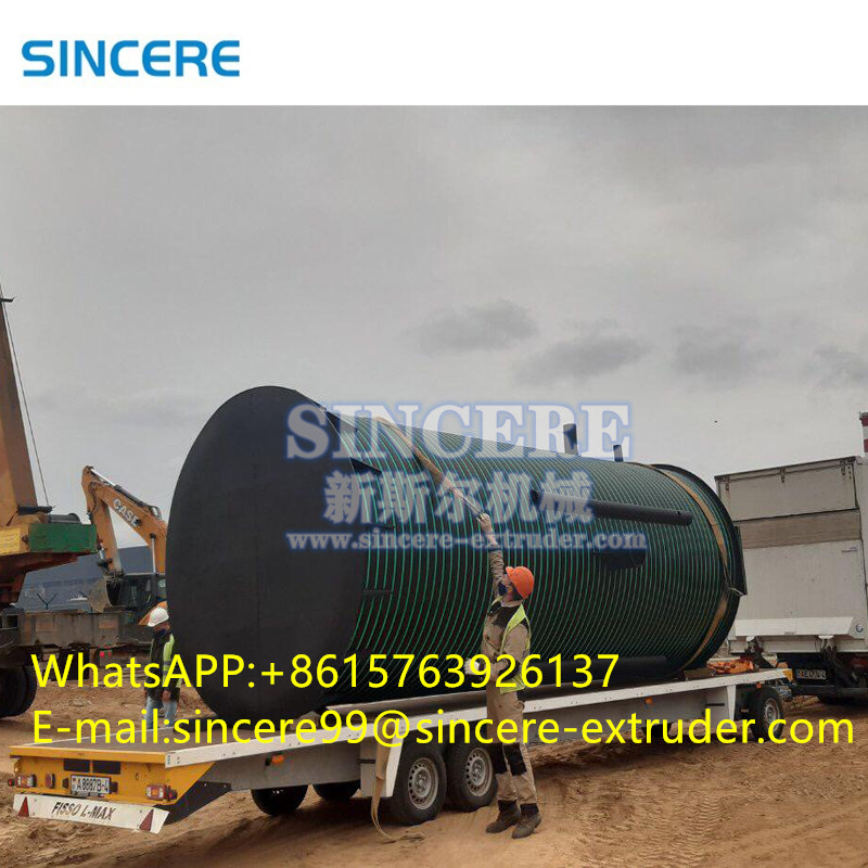 PE PPH Plastic Water Tank Manufacturing Machine 1600mm 2400mm 4000mm