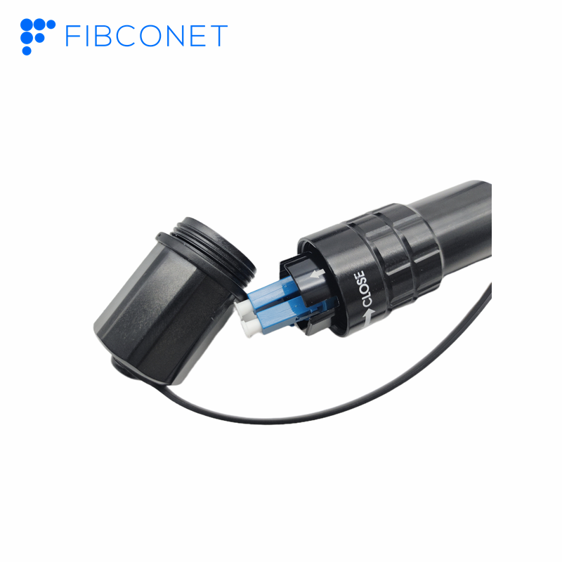 Fibconet Waterproof Connector IP68 Fiber Optic Equipment with LC/UPC Duplex Connector