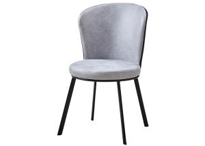 Quality ISO9001 Minimalist Grey Family Cushioned Dining Chairs wholesale