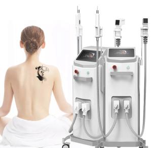 Quality DPL Hot Sale diode laser 755 808 1064 2 in 1 Ipl Hair Removal Nd Yag Laser Tattoo Removal Rf Wrinkle Removal Machine wholesale