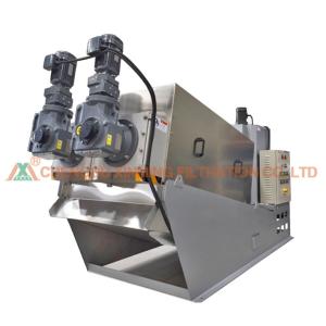 Quality DN 250x2 Screw Sludge Dewatering Machine For Palm Oil Wastewater Treatment wholesale