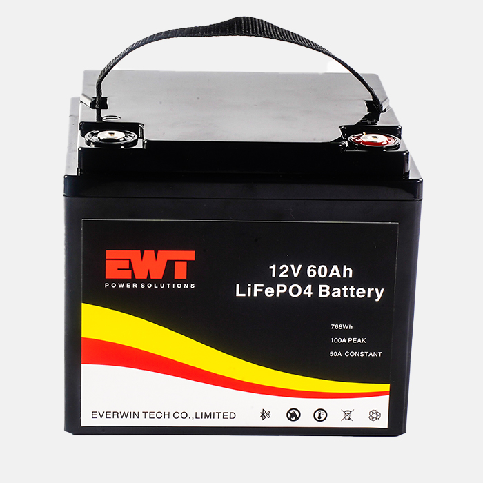 EWT Backup Energy System LiFepo4 12v 60ah Battery pack