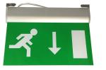 15 PCS SMD Led Aluminum Exit Sign Ceiling Surface Suspended Emergency Light
