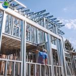 Prefabricated Light Steel Structure Building , Prefab Structural Steel