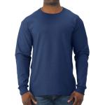 Men′ S Long Sleeve Soft Washed Button Cotton T-Shirt