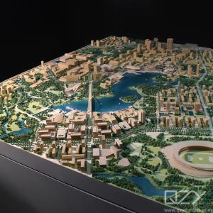 Quality Miniature City Master Plan Model Aecom 1/1000 Quzhou High Speed Railway Station wholesale