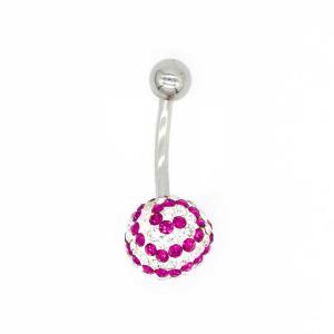 Quality Silver plated Healing Crystal Belly Button Rings 10mm Long Sexy wholesale