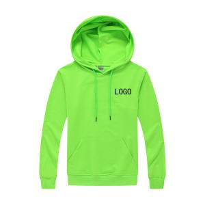 Quality Unisex Plain 100% Cotton Oversized Pullover Hoodie Green Color wholesale