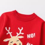 Wholesale Custom Winter Children's Pullovers Elk Snowflake ugly Christmas