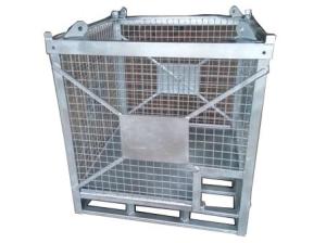 Quality 1500KG Capacity Steel Cage Box Hot Galvanized Mesh Cages For Storage wholesale