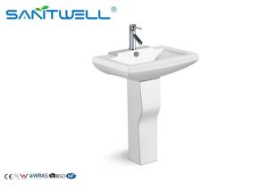 Quality European Design Bathroom Ceramic Wash Basin / Stand Pedestal Art Basin wholesale