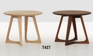 Quality America style solid wood round low coffee table wholesale