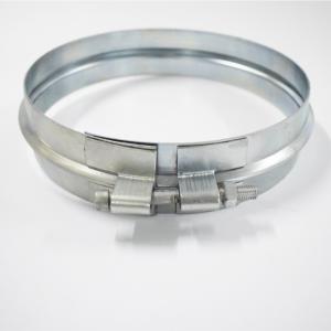Quality Dust Collection Galvanized Steel Hose Clamp 150mm - 600mm Size wholesale