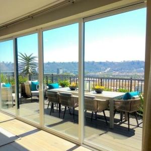Quality Balcony Anodised Aluminium Sliding Doors Double Glazed wholesale