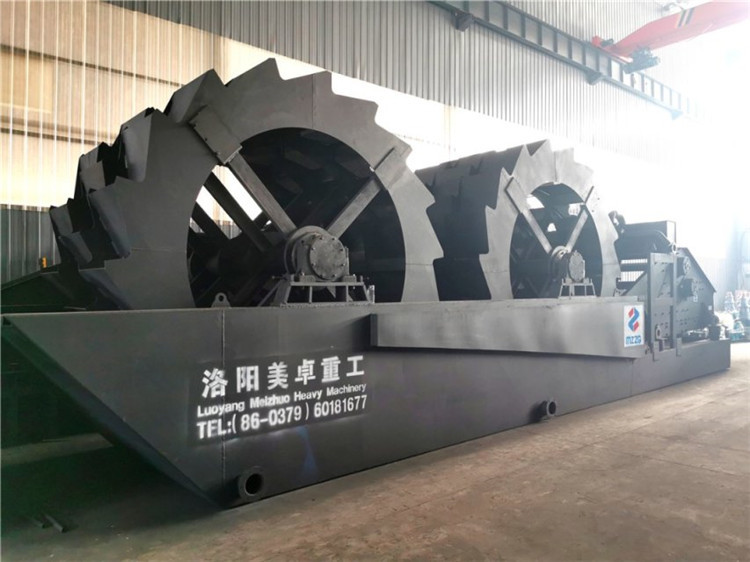 Aggregates Wheel Sand Washer , Sand Cleaning Equipment 50 Tons Per Hour
