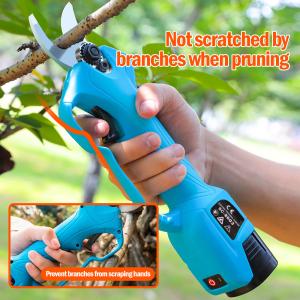 Quality Swansoft 28mm 16.8V Electric Garden Pruner Scissors Cordless Electric Pruning Shears Battery Orchard Pruner wholesale