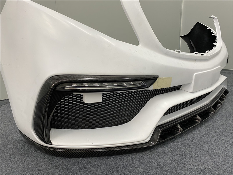 Body Kit for Benz Vito V260 FRP+ Carbon Fiber Materials Vito V260 Upgraded TOPCAR Style Front and Rear Bumper Body Kits
