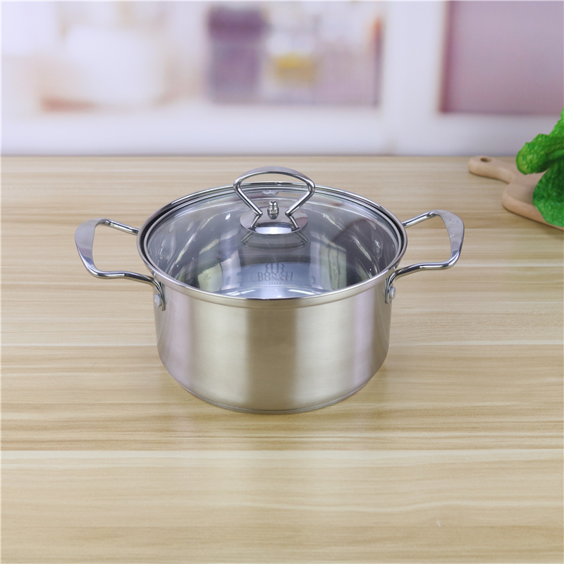 Customized 18cm 20cm 26cm Cookware Set Stainless Steel 201