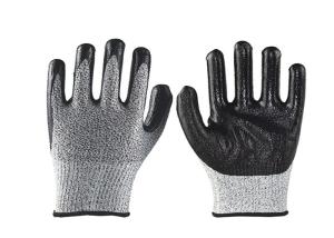 Quality Comfortable Mechanics Nitrile Work Gloves , Industrial Cut Resistant Gloves wholesale
