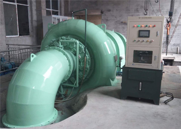 Green Francis Turbine Generator Used In Hydro Power Plant Working Stable