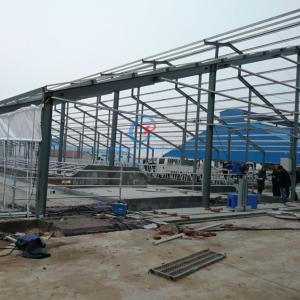 Quality Prefab Steel Cattle Sheds , Modern Steel Structure Farm Building wholesale