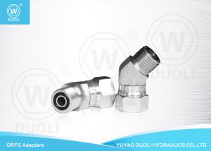 Quality 45 Degree Elbow ORFS Male O RING To ORFS Female Hydraulic Pipe Fittings wholesale