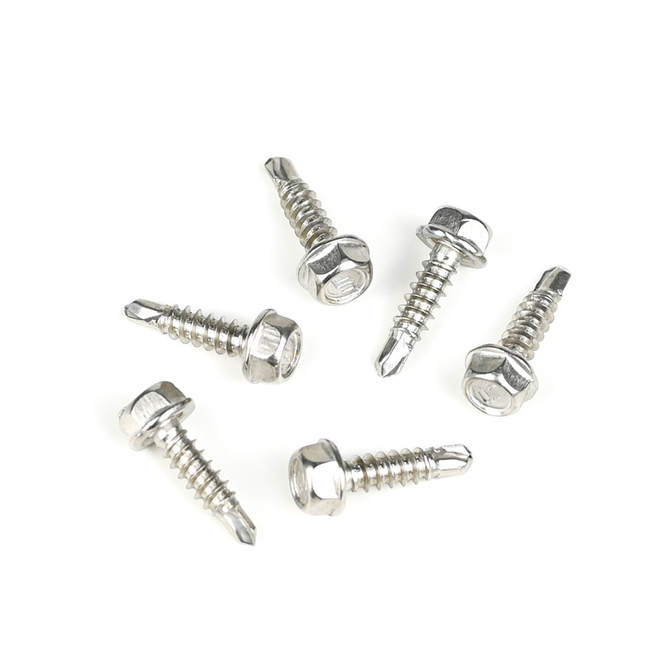 ZINC Finish Skilful Manufacture Hex Washer Head 304 Tek Screws Self With Rubber For Gas Stove