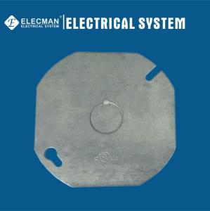 Quality Steel 4&quot; Electrcial Outlet Box Octagon Receptacle Cover With 1/2&quot; Knockout wholesale