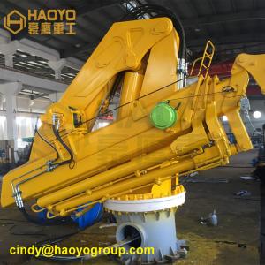 Quality China Foldable Telescopic Boom Pedestal Ship Crane Manufacturer Sales Marine Ship Deck Crane wholesale