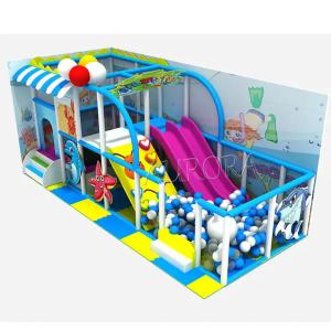 Quality Blue Kids Ocean Theme Indoor Playground Equipment Water Proof wholesale