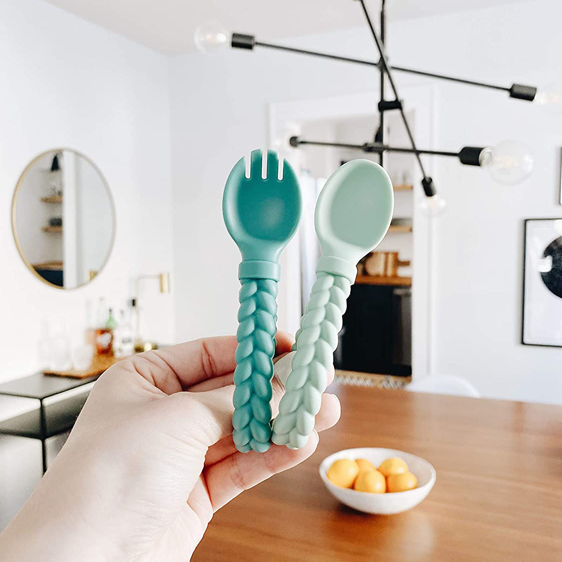 EN14350-2 Soft Silicone Spoon No BPA Exquisite Gift Set