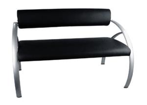 Quality 53cm Depth High Back Salon Waiting Bench / Custom Railway Station Chairs wholesale