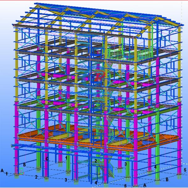 High Strength Architecture Steel Construction Multi Storey Steel Frame