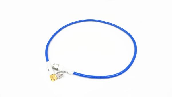 450mm Stainless Steel K2.92mm Male To Male Right Angle RF Cable Assemblies Cable