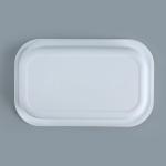 18*13*3cm Microwave Safe White CPET Trays Food Packaging