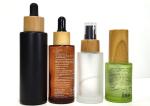 Empty Paper Tube Cosmetic Packaging Glass Dropper Bottles Black 2oz