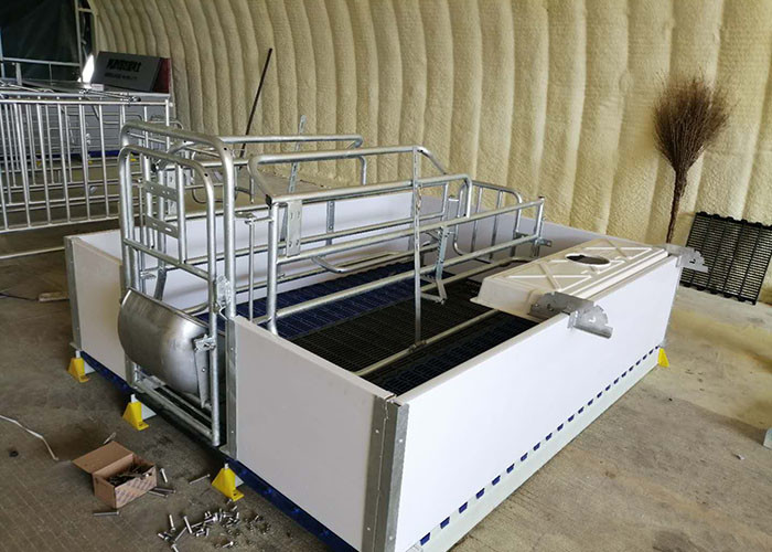 PVC Board Gestating Pig Farrowing Pen 2.5mm Thickness With BMC Slat