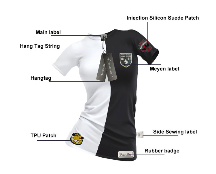 3D Patches Sew Accessories Label Printed TPU Badges On Clothing