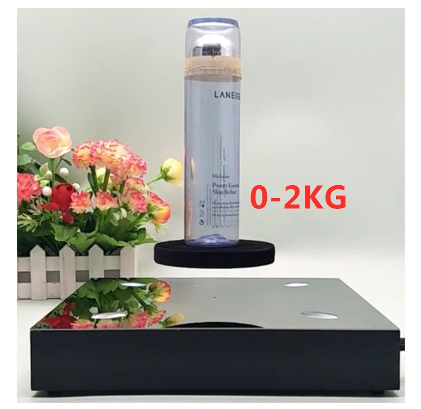 magnetic levitation floating bottom 2kg display stand can bottle shoes with 50mm levitation distance